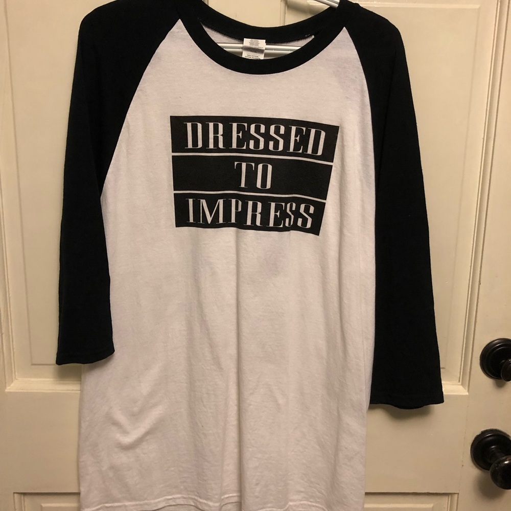 Baseball style t-shirt